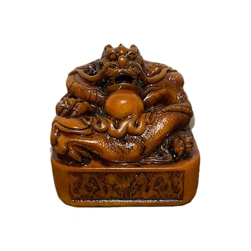 大龙盘珠桌面摆件貔貅麒麟创意玄关财神弥勒佛摆设蟾蜍大号雕刻