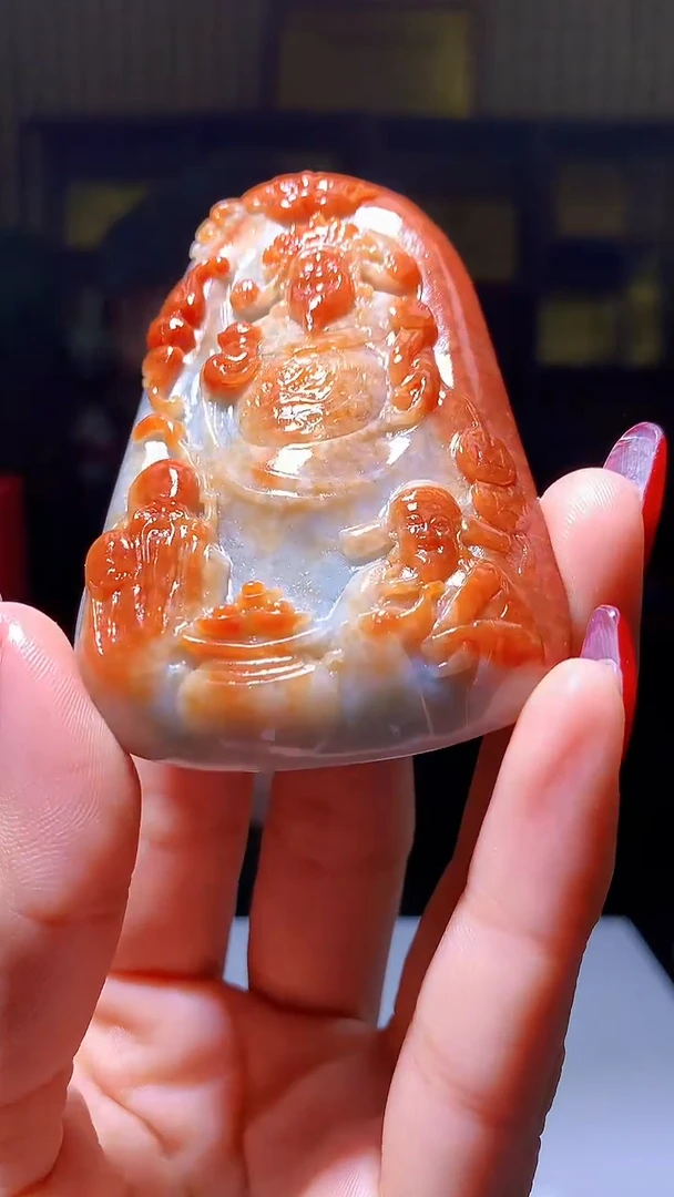 【闪购商品】定制翡翠未镶嵌1071hm-毛货挂件58