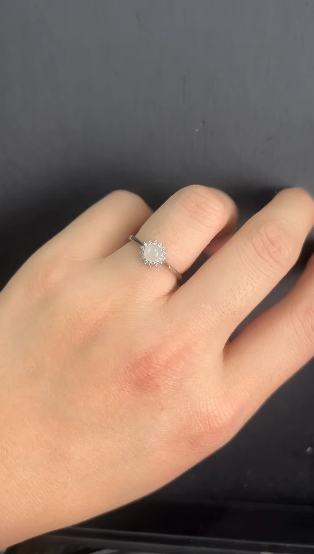 【闪购商品】和田玉戒指银S925镶嵌010544-戒指