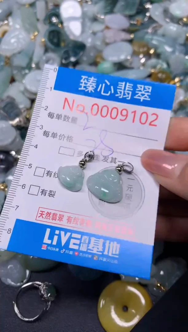【闪购商品】翡翠颈饰未镶嵌含绳0009102