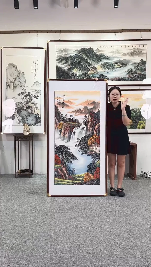 国画纯手绘168x86鸿运当头
