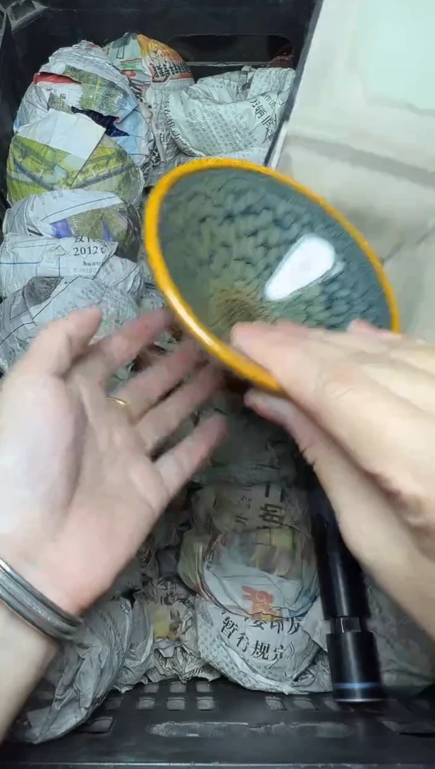 茶盏豆绿鹧鸪 撇口 盏三疯建盏茶器