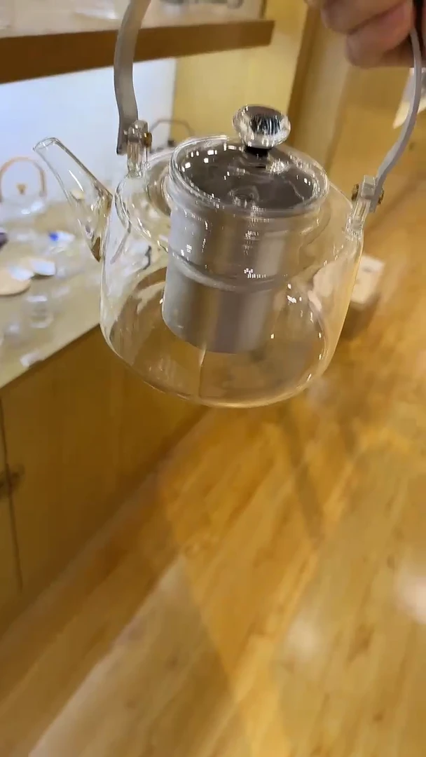 北大史新款煮茶壶纯钛茶漏蒸煮两用