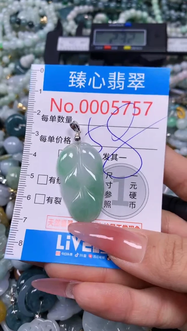 【闪购商品】翡翠颈饰未镶嵌含绳0005757