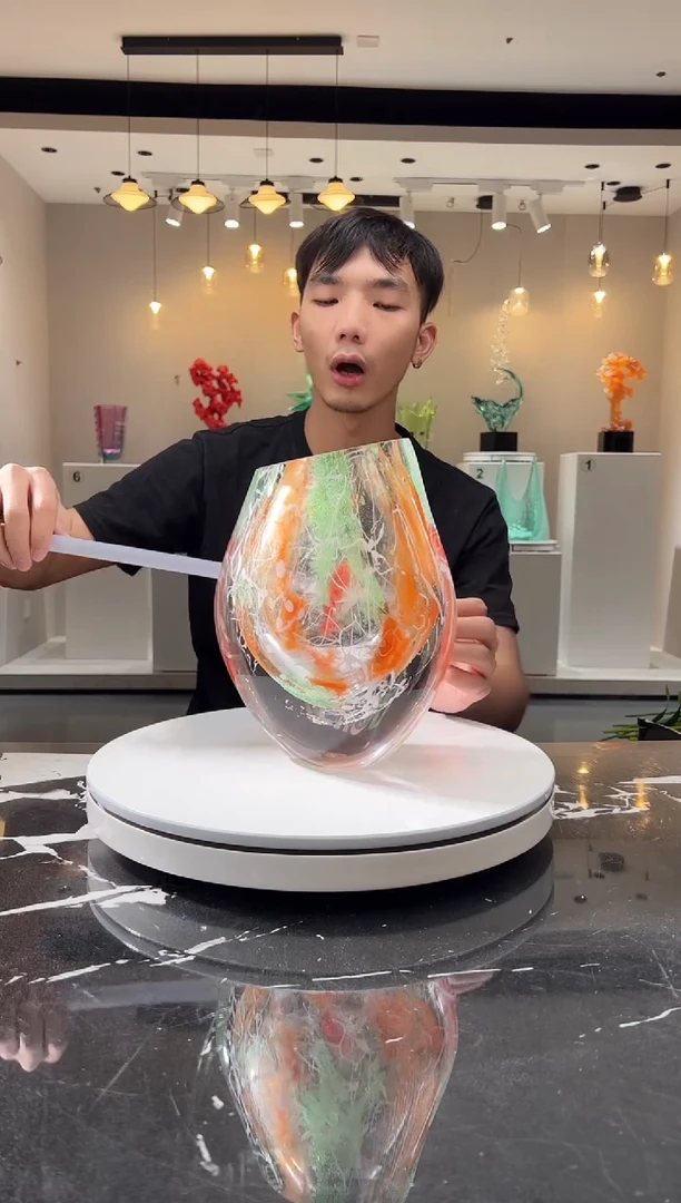 摆件巴比特美学 光彩花器