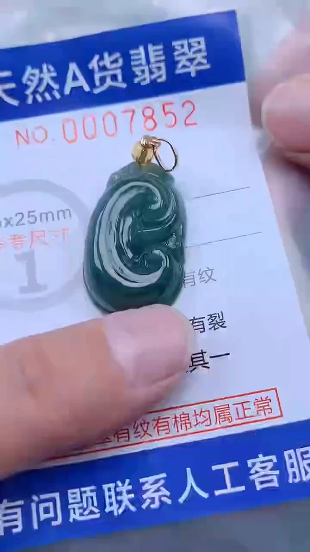 翡翠未镶嵌吊坠(不含链)1