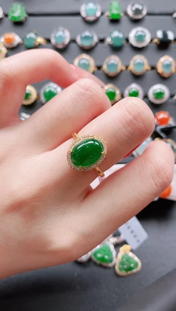 【闪购商品】翡翠戒指银S925镶嵌11111111