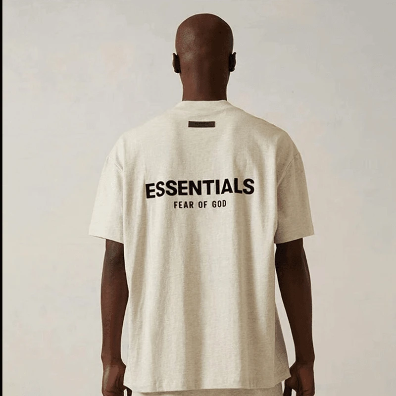 【单款】ESS 第八季短袖前后植绒贴布logo情侣经典款百搭短袖