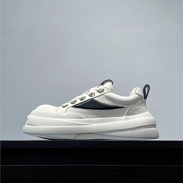 Louis Fordea/路易弗狄男鞋小白鞋厚底板鞋男男款春秋休闲小白鞋