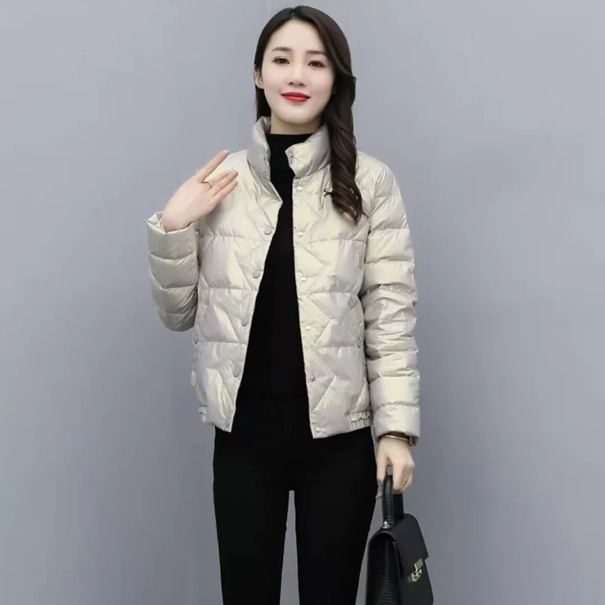 女轻职风单排扣短款加厚棉服8267【10】