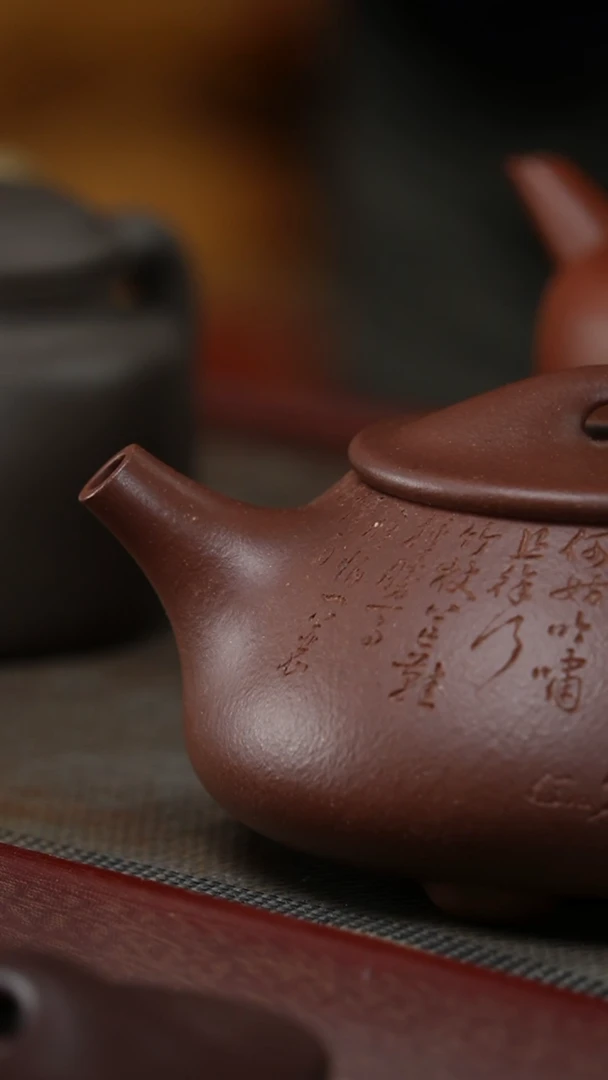 茶壶紫砂全手石瓢