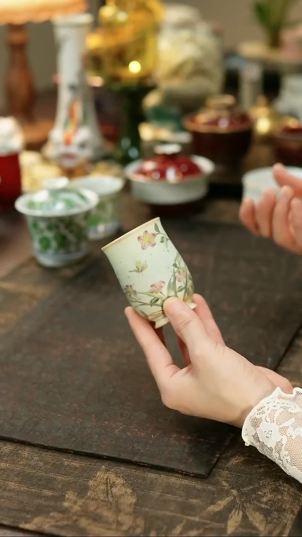 景德镇陶瓷杯碗柴烧多人