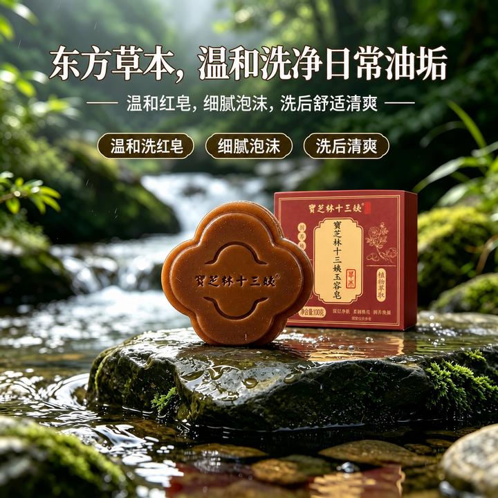 白玉容草本皂婴童洗护温和不刺激柔润清洁白净洗衣皂