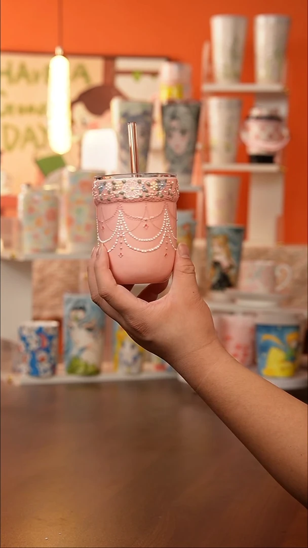 景德镇手工手绘文创陶瓷杯