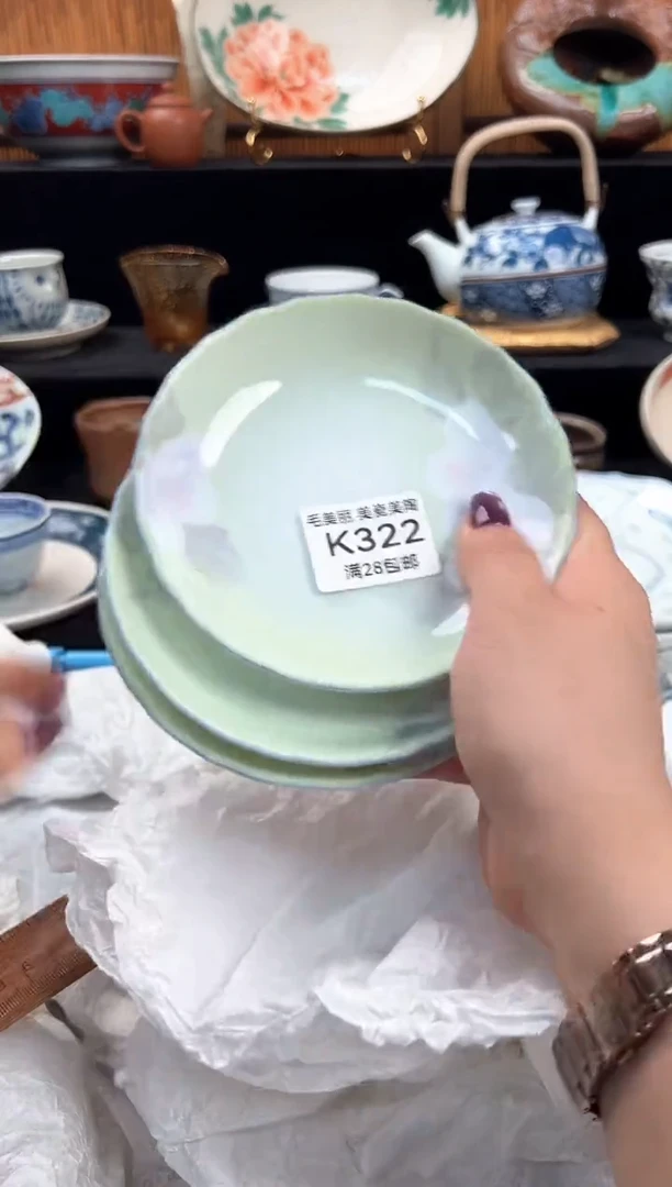 瓷片半*322K盘子杯子碗