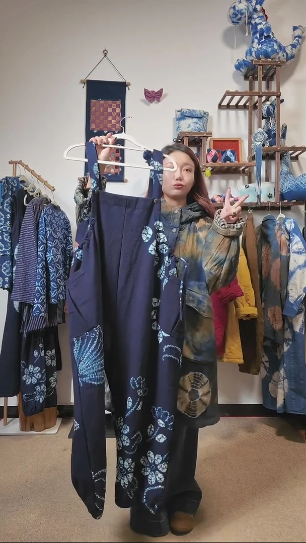 手织汉麻古法裤子植物染色版