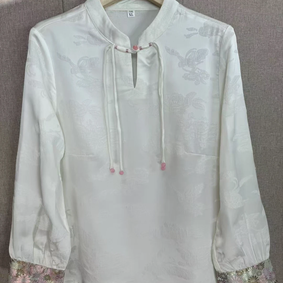 G640 [博雅2] 新中式刺绣提花衬衫