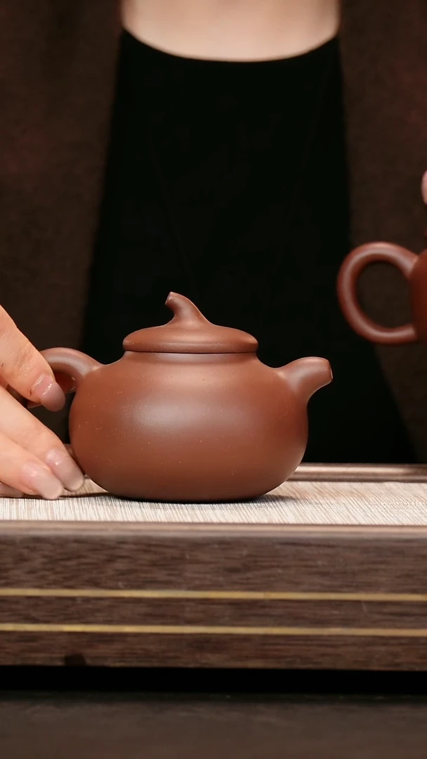茶壶紫砂中槽清 茄瓜