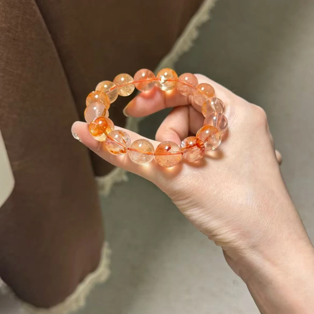 天然胶花阿塞水晶手串彩虹闪片时尚百搭单圈手链多样性发其一