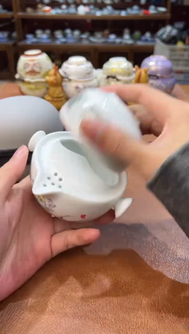 真的很便宜会开片的旅行茶具