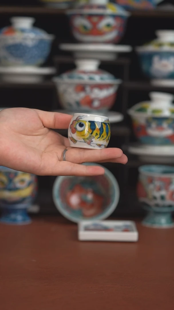 昨明炫彩黄神仙鱼盖置  （宠粉福利 ）