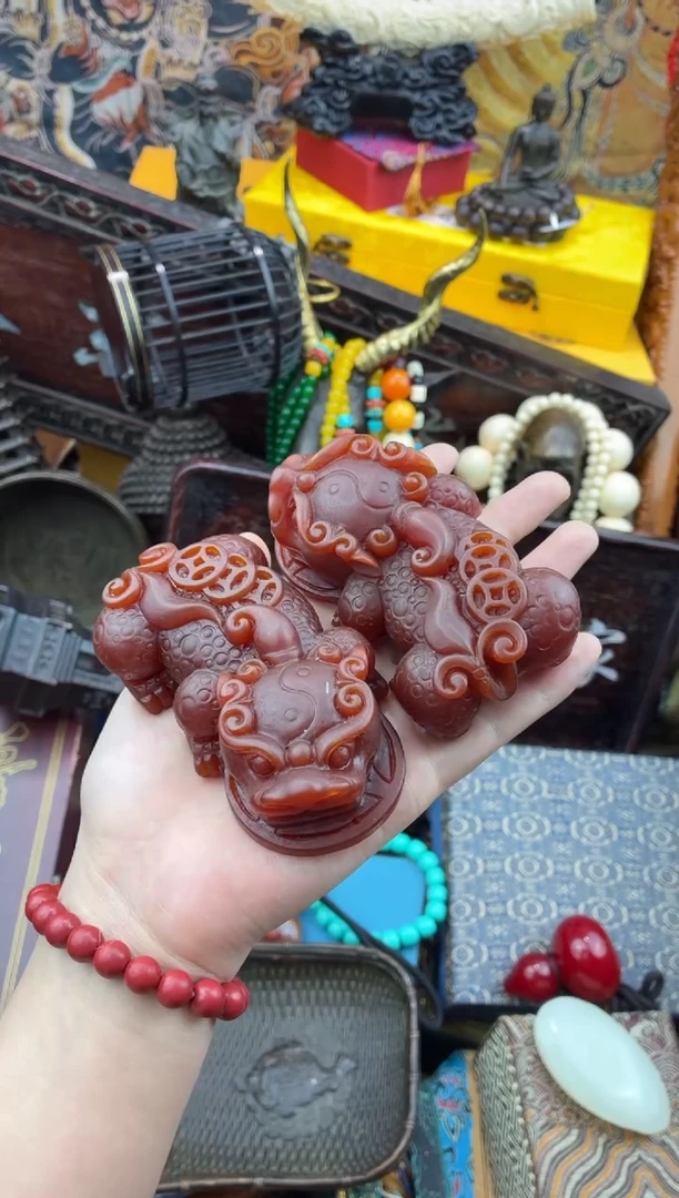 未镶嵌蜜蜡裸石红鸾臻选精品推荐