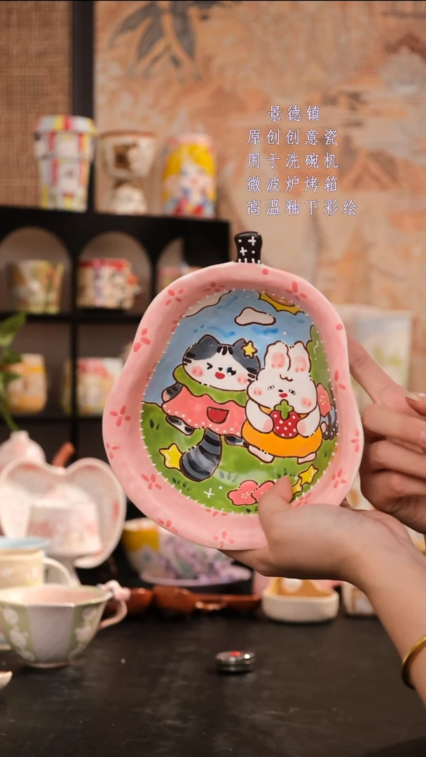摆件旺的可以陶瓷高温釉下彩