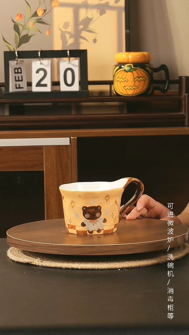 陶瓷景德镇高温釉下彩纯手绘创意瓷