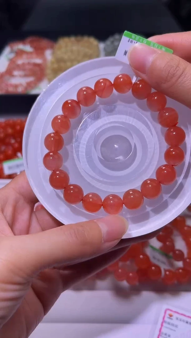 未镶嵌手串南红玛瑙J048-10mm南红单圈-多样性发其一
