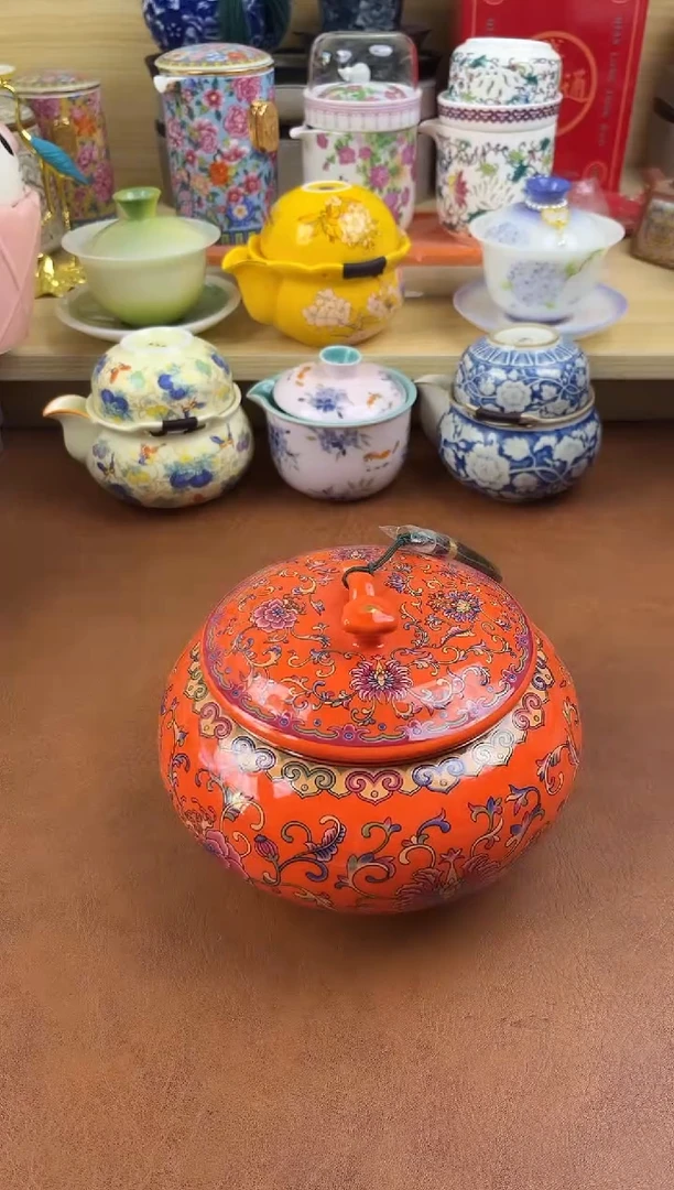 陶陶瓷茶具摆件旅行套组