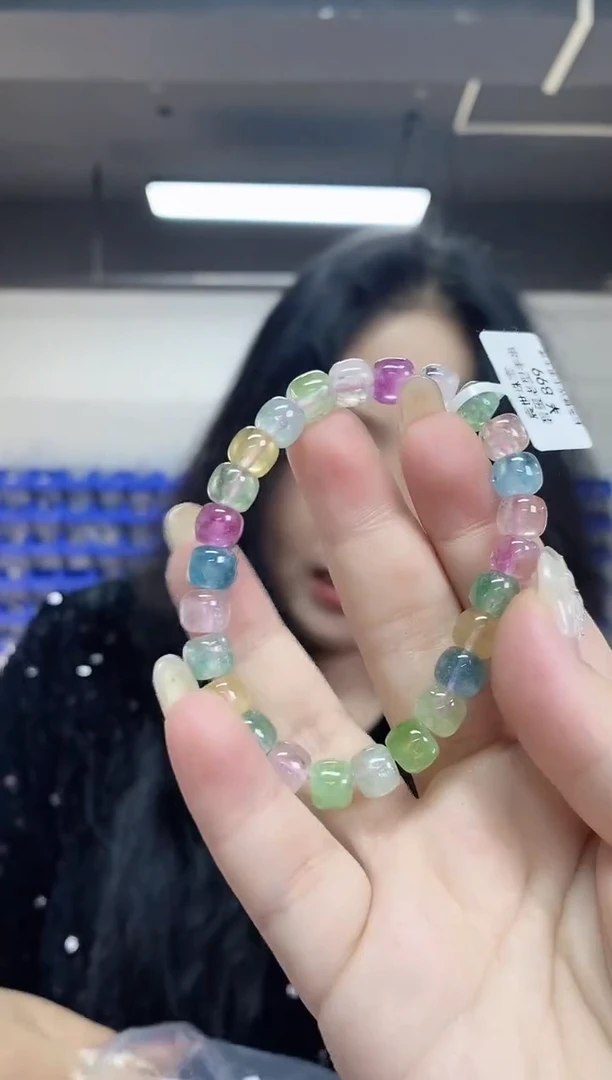 【闪购商品】碧玺手串未镶嵌多样性发其一颜色微差