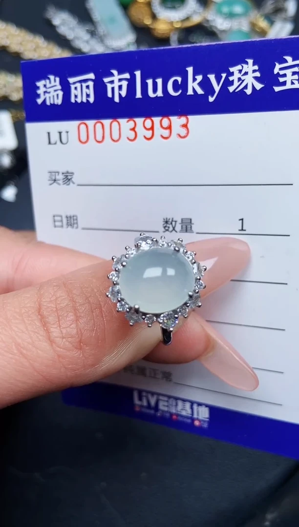 【闪购商品】翡翠颈饰银S925镶嵌3993