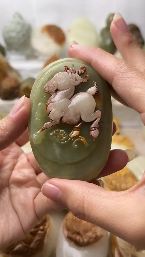 石材古青石棉纹正常不退换羊