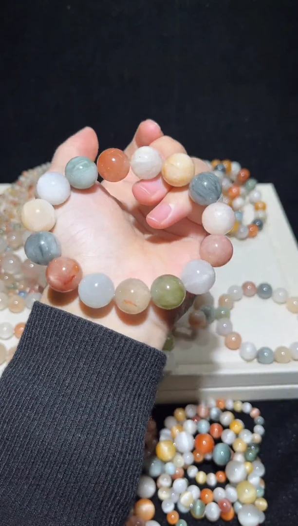 未镶嵌手串水晶10彩兔毛出厂价默认微瑕15