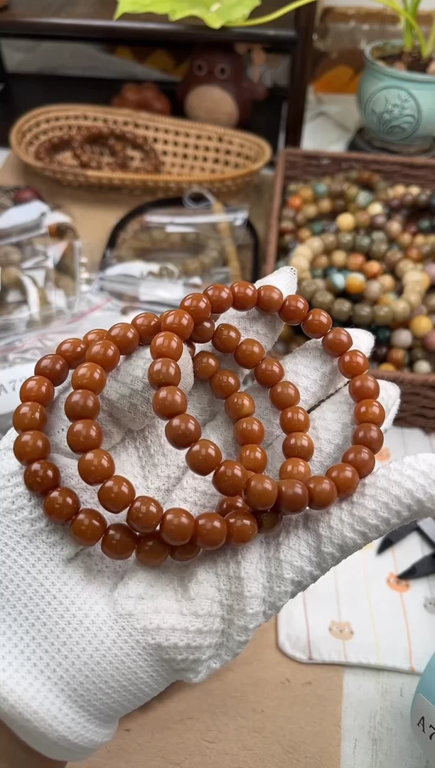 手串菩提根/象牙果a722 卡1.08 干磨天然三高麻子