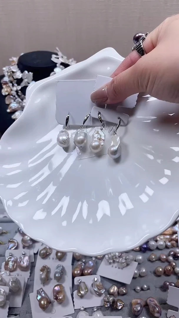 未镶嵌耳饰淡水珍珠【纯恬饰品】（多样性发货发一）