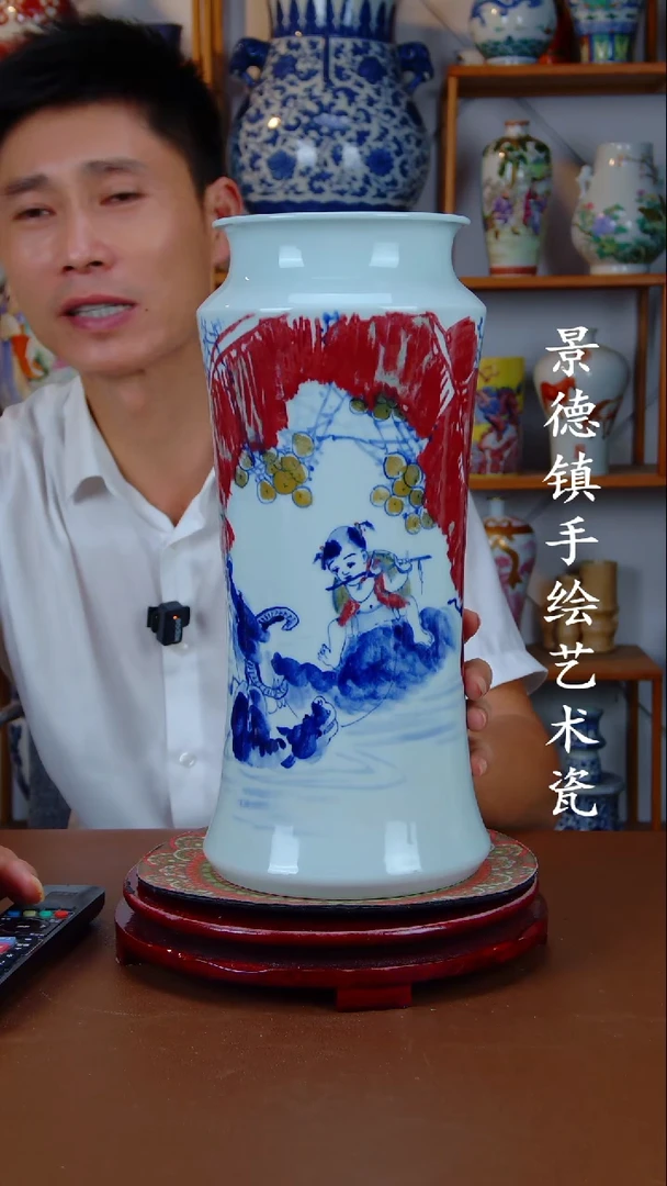 现代景德镇手工手绘陶瓷摆件27