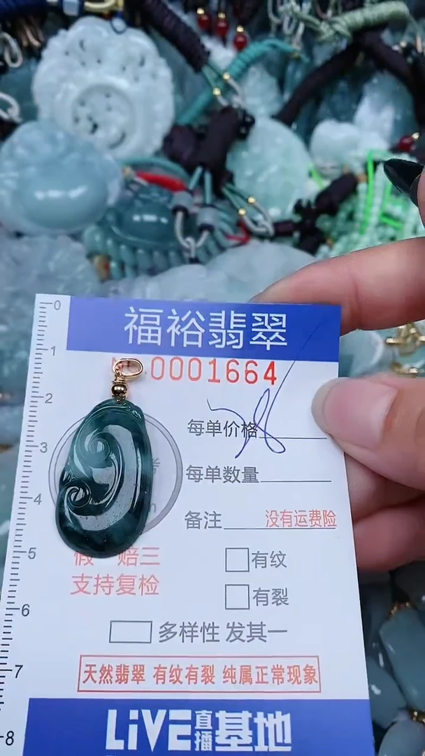 翡翠未镶嵌颈饰...0001664
