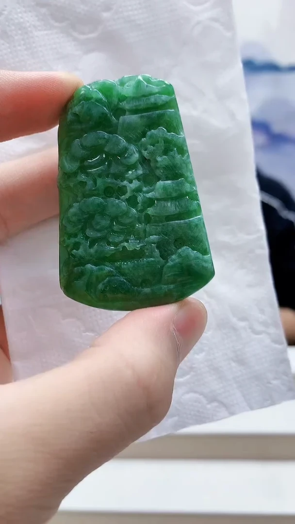 未镶嵌定制翡翠4868bb-毛货挂件43