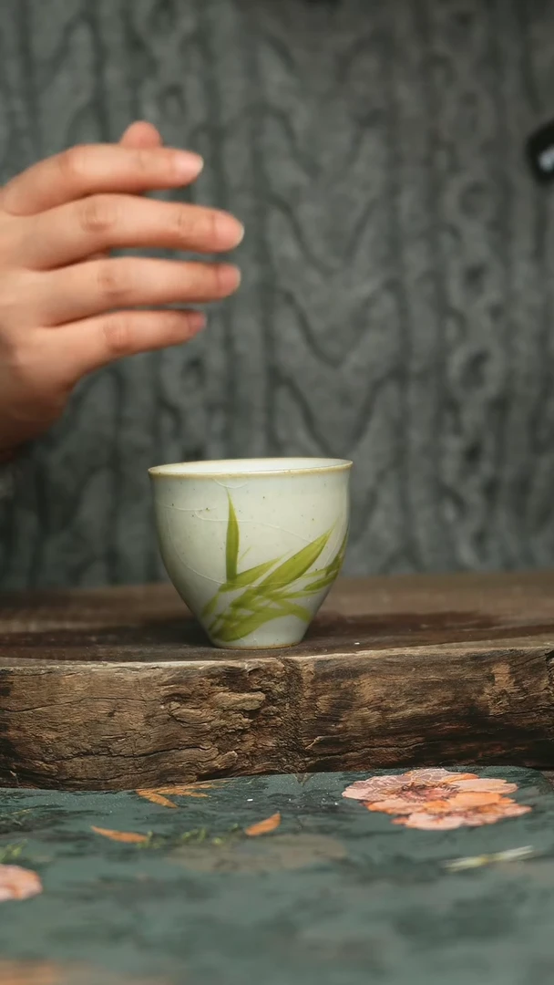 【闪购商品】瓷片釉下彩手工手绘同款陶器