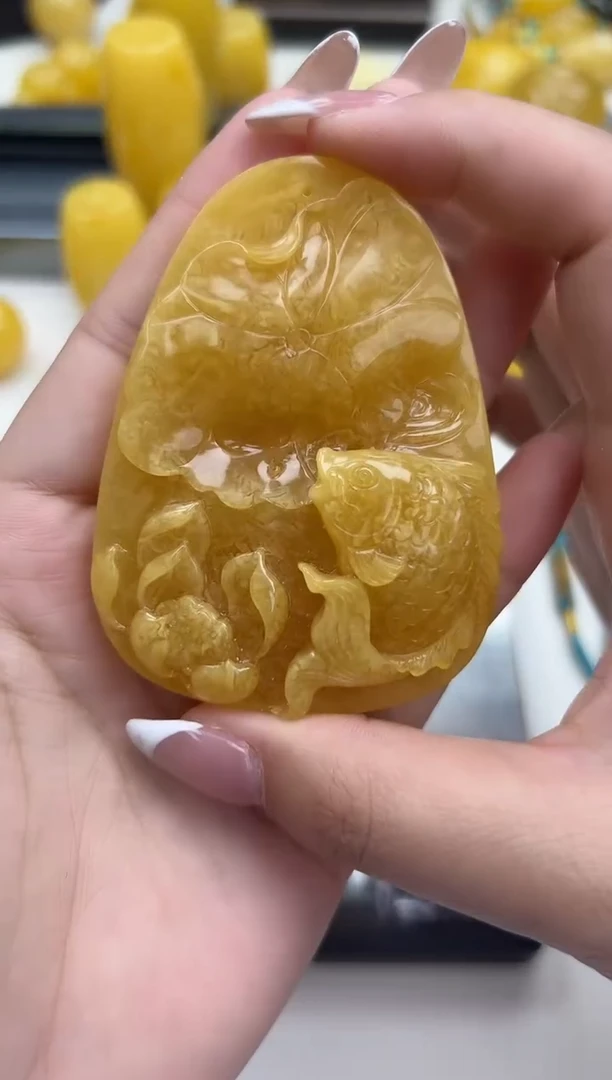 裸石琥珀未镶嵌琥珀蜜蜡吊坠