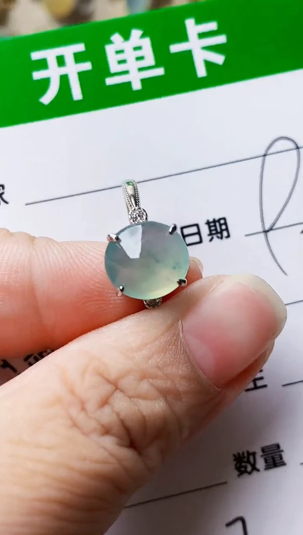 银S925镶嵌戒指翡翠0807