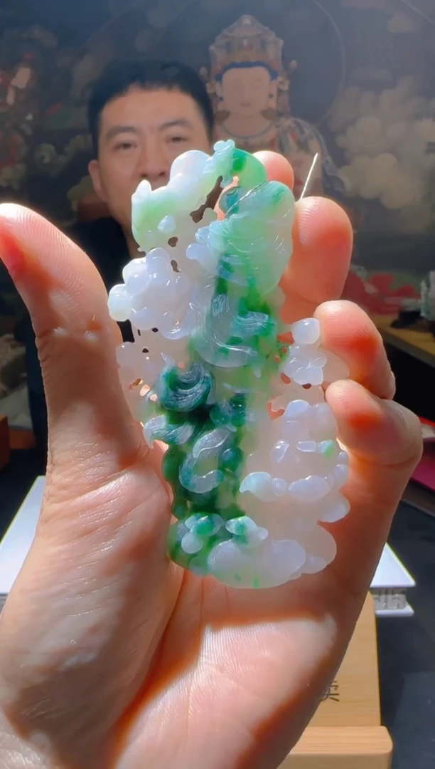 【闪购商品】定制翡翠未镶嵌L-@@QJSXJ219066