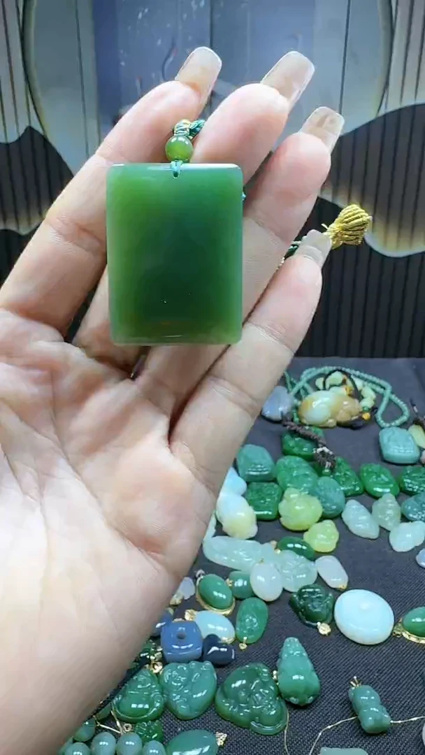 和田玉未镶嵌挂件1