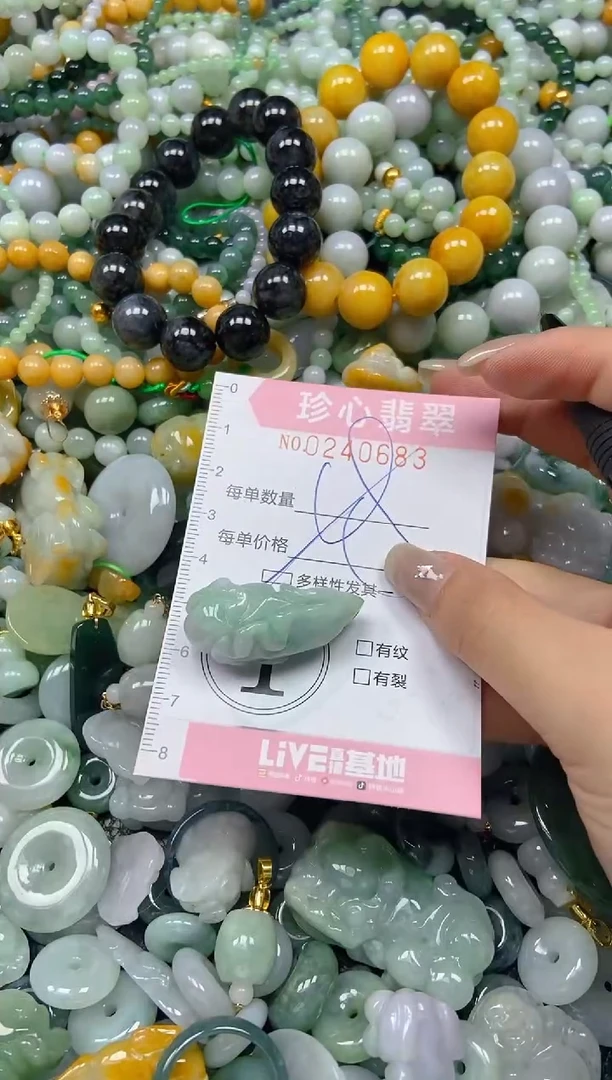 翡翠未镶嵌颈饰闪购0240683