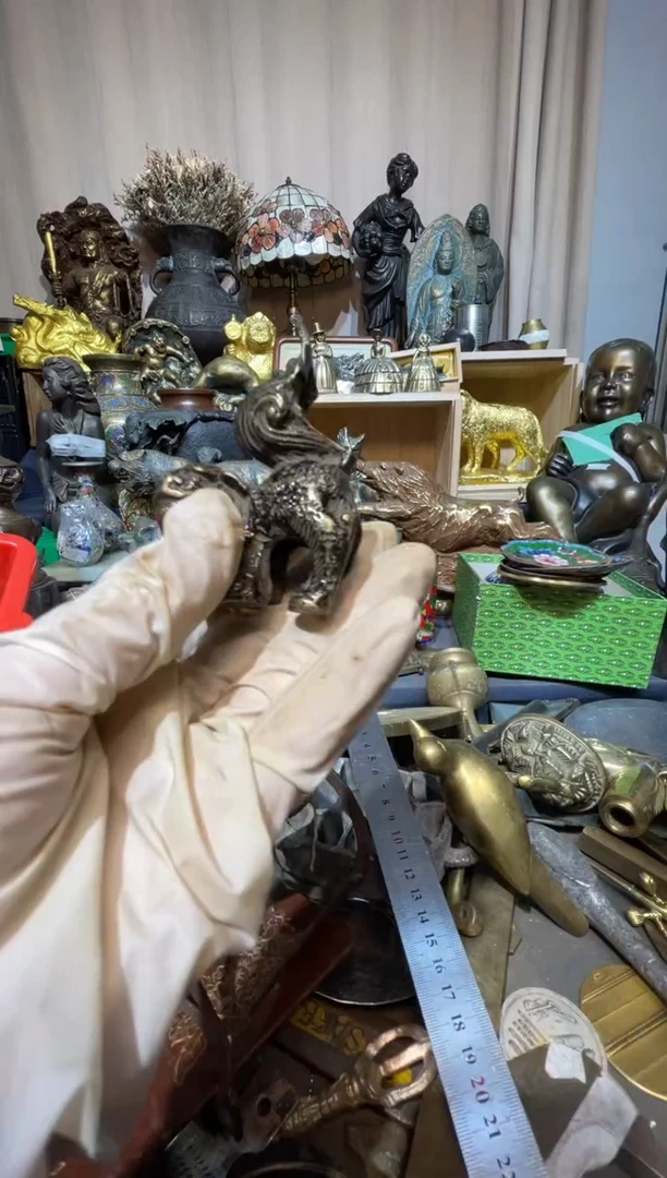 茶盏大阪回流商品铜器摆件57