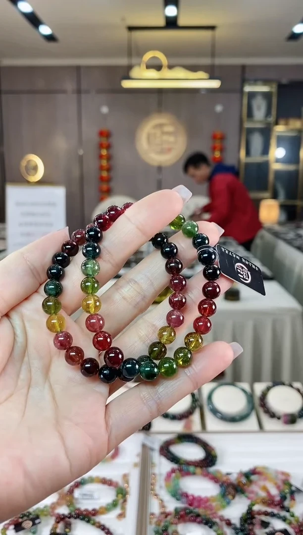 【闪购商品】碧玺单圈手串7mm+未镶嵌（多样性发一条）hon