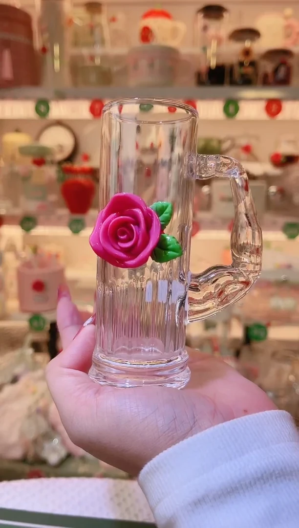 玫瑰花口杯——手工制作品质好！