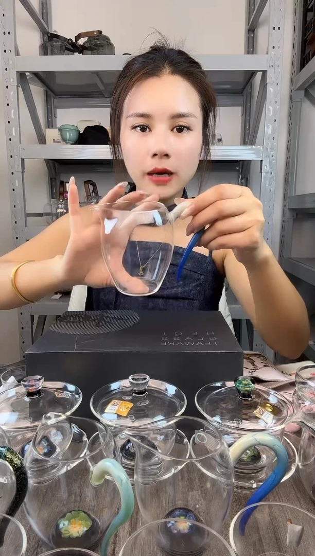 手工艺品玻璃禾器 凤玉公道杯 普通盒