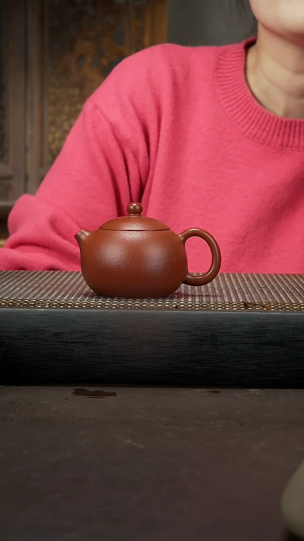 【闪购商品】紫砂茶壶梨皮朱泥 西施120cc 061